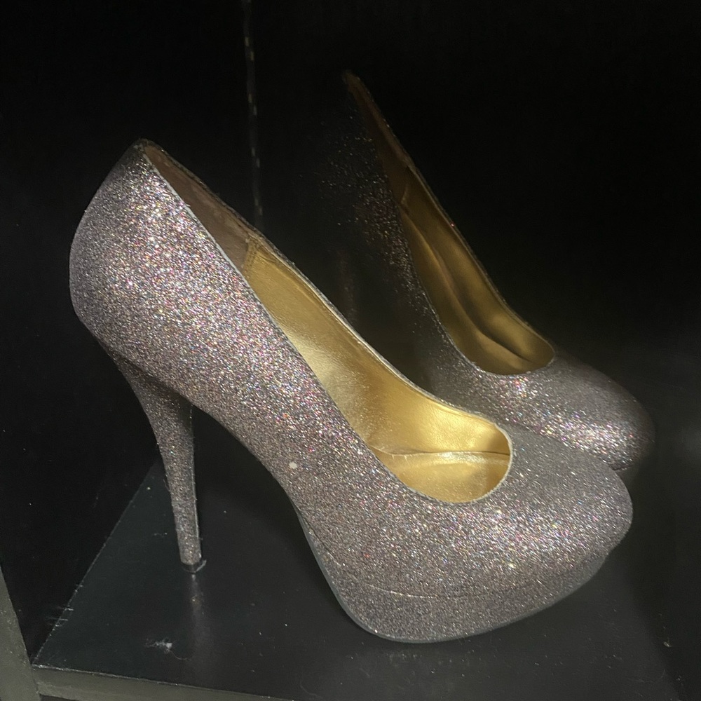 Women’s glittering heels
